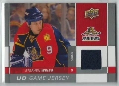2009-10 Upper Deck UD Game Jersey #GJ-WE Stephen Weiss